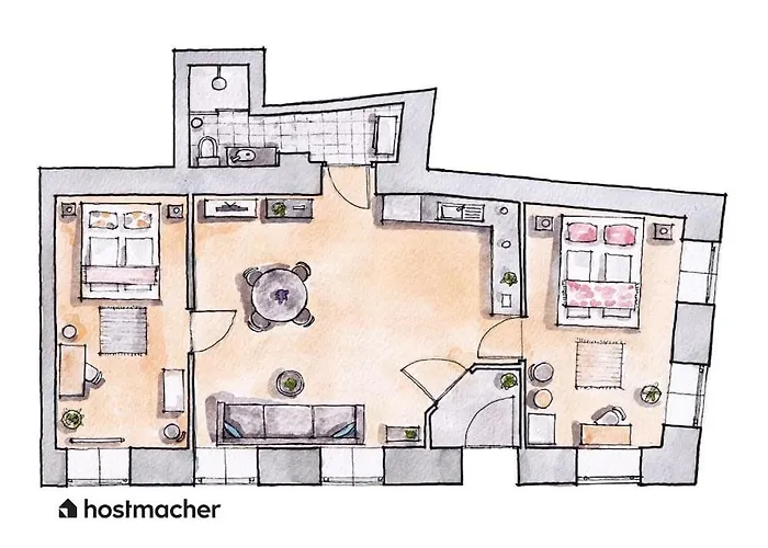 Apartmán Spacious 2br Near Attractions By Hm